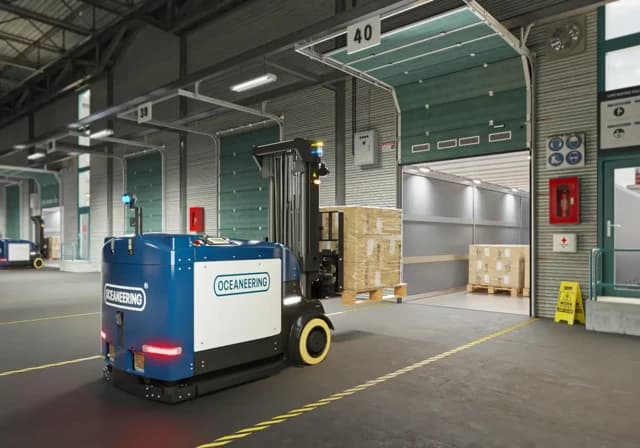 Oceaneering Mobile Robotics Autonomous Trailer Loading System
